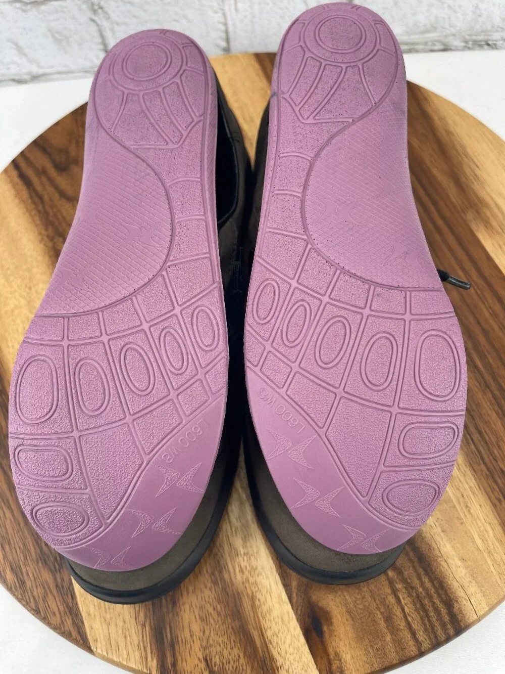Mephisto Laser Runoff System Womens Sz. 8.5 Brown Black Leather Comfort Shoes
